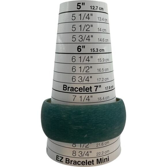 Wide Brass Turquoise Colored Statement Bangle Bracelet - Picture 2 of 4